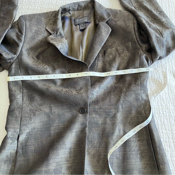 EUC Layfayette 148 NY neutral mohair mix blazer - Picture 12 of 13